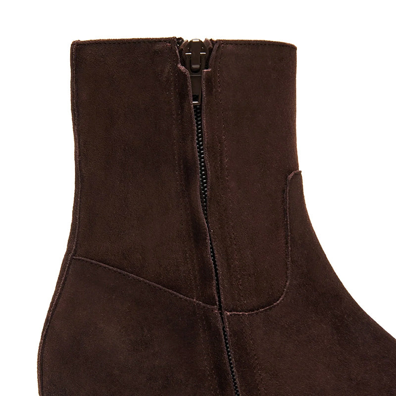 Women's Dusty Chocolate Brown Suede