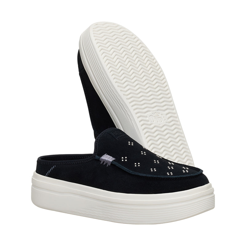 Women's Austin Lift Suede Stud Black