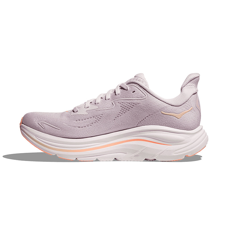 Women's Clifton 10 (WIDE) Lilac Cream/Tangerine Glow