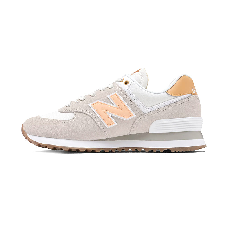 Women's 574 Timberwolf/Alpha Orange – Tradehome Shoes