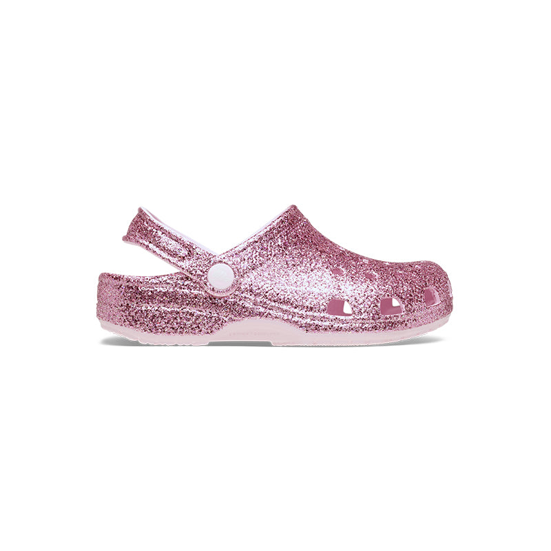 Kid's Preschool Classic Chunky Glitter Clog Pink Milk