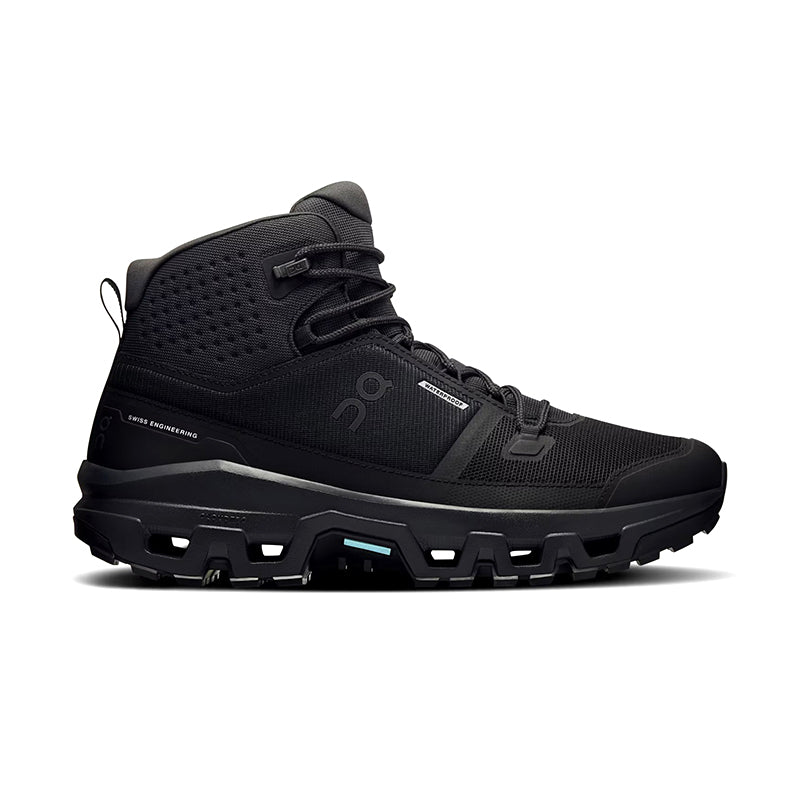 On Cloudrock Mid Waterproof 12 , Black/Black (Men's)