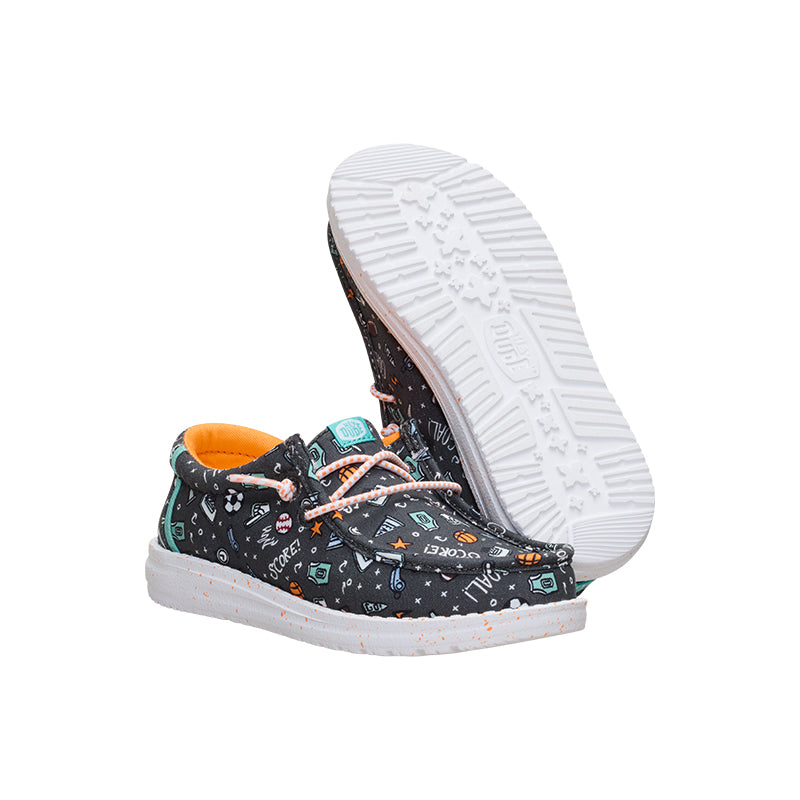 Kid's Preschool Wally Sports Fan Black/Multi