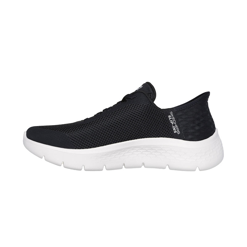 Shop Women's Slip-ins Go Walk Flex Black Textile/White Trim