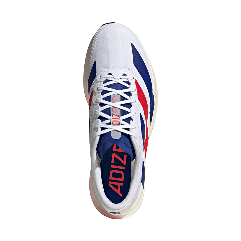 Shop Men's Adizero EVO SL White/Mystery Ink/Ruby | Men's