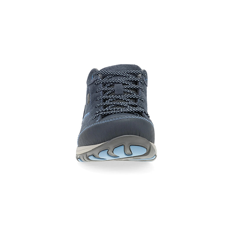 Women's Paisley Navy Suede Waterproof