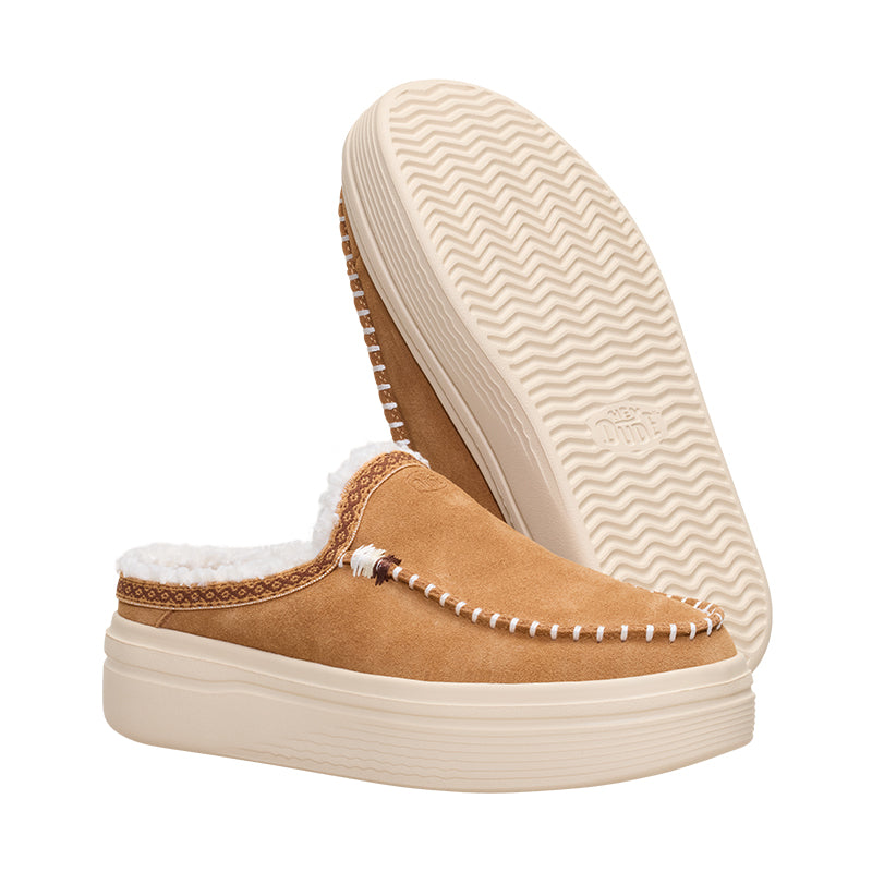 Shop Women's Austin Lift Cozy Stitch Tan | Women's Slippers by