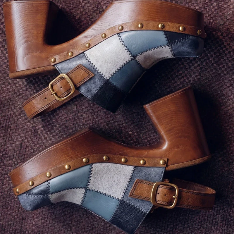 Women's Wylie Patchwork Clog Denim