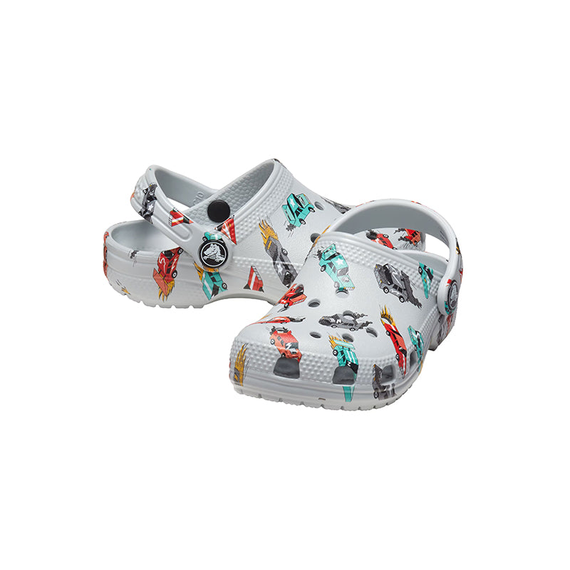 Kid's Toddler Classic Print Clog Race Cars