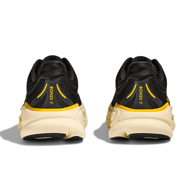 Men's Bondi 9 (X-WIDE) Carbon Black/Yellow Gold