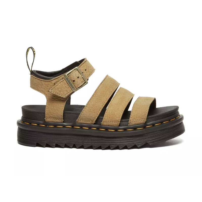 Women's Dr. Martens Blaire - Savannah Tan Tumbled Nubuck - Right Side View - Available at Tradehome Shoes