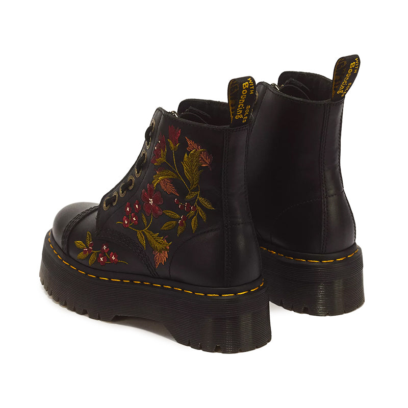 Women's Sinclair Autumn Floral Embroidery Black Wanama