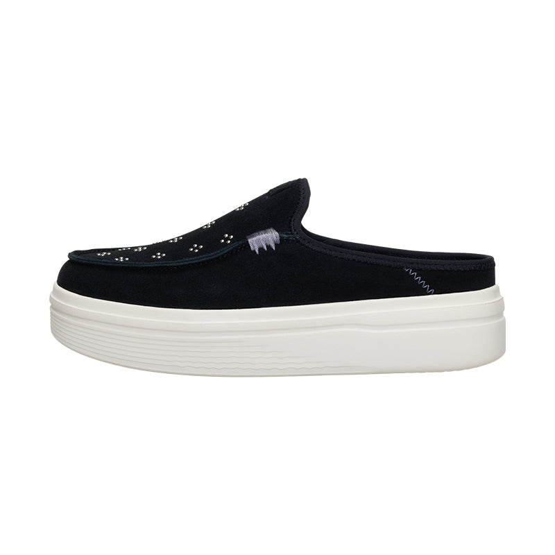 Women's Austin Lift Suede Stud Black