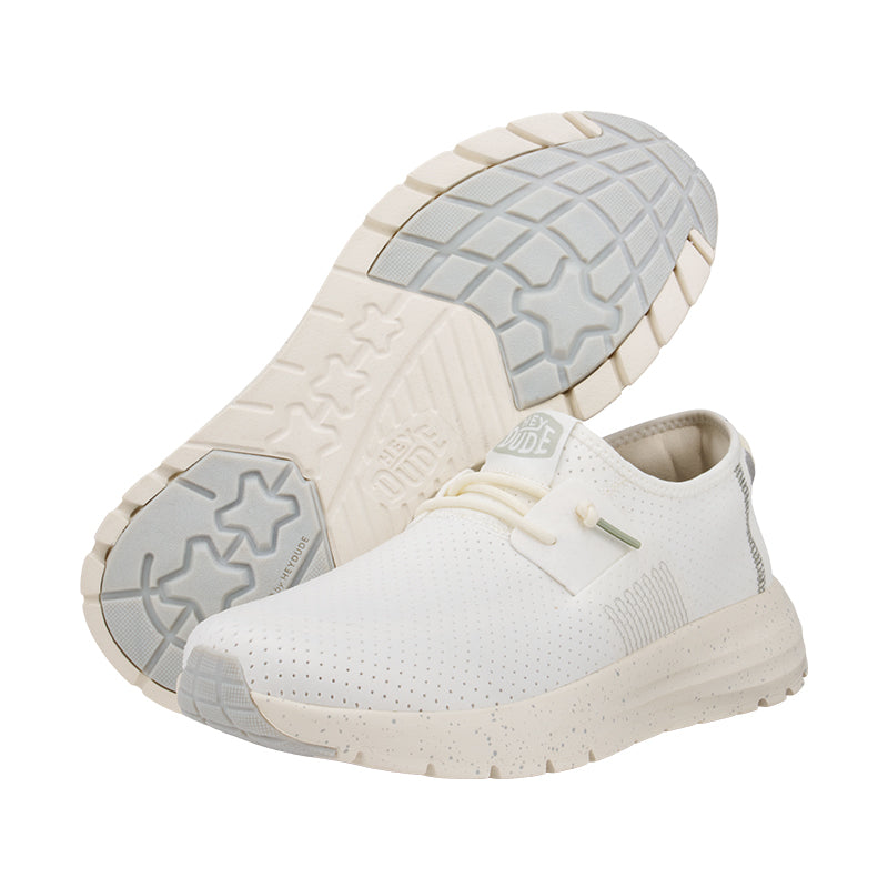 Men's Sirocco Perf Mesh White/White – Tradehome Shoes