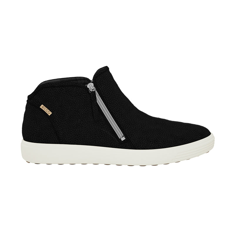 Ecco Women's Soft 7 Side Zip Black | Tradehome Shoes