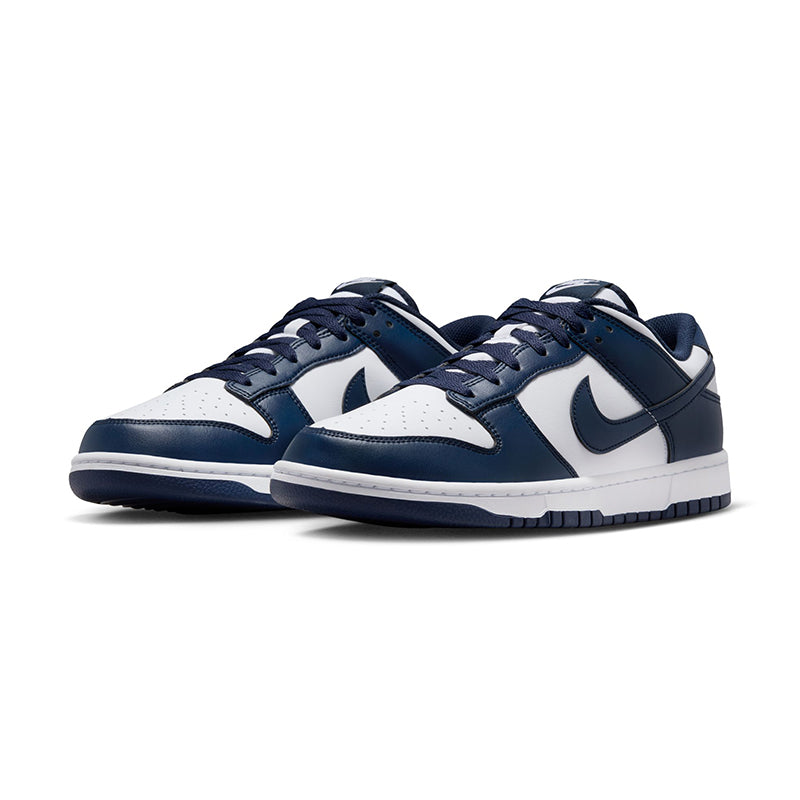 Men's Dunk Low White/Navy