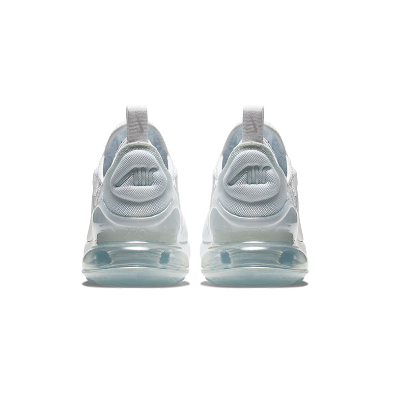 Kid's Grade School Air Max 270 White/White/Silver