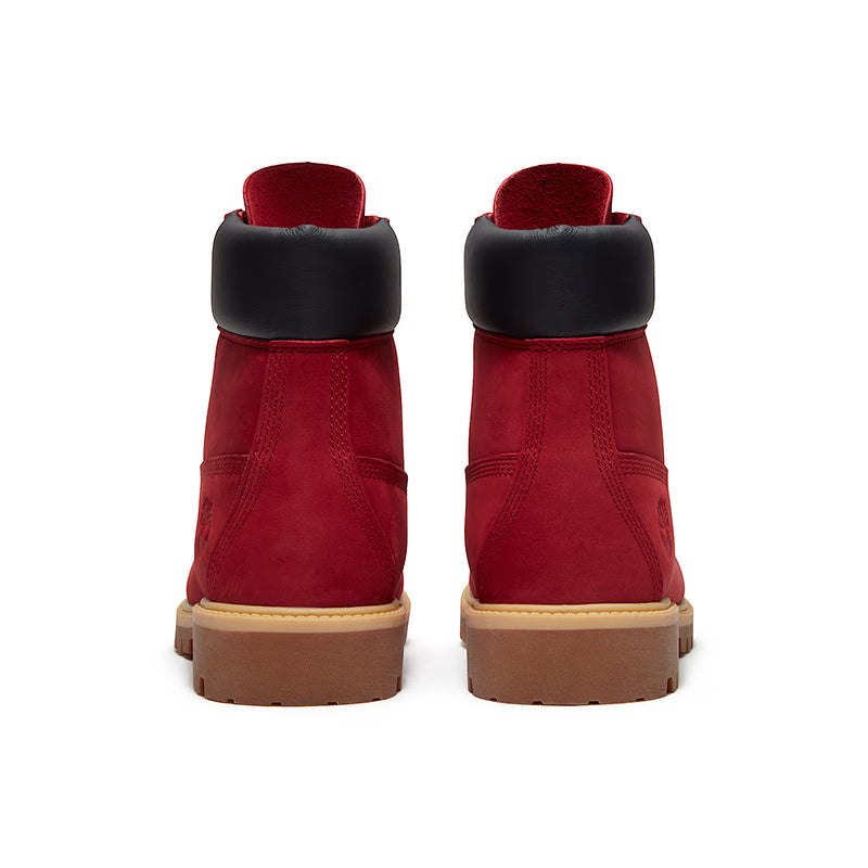 Men's 6" Premium Waterproof Dark Red Nubuck