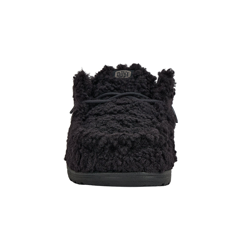 Shop Men's Wally Slipper Black/Black | Men's Slippers by HEYDUDE