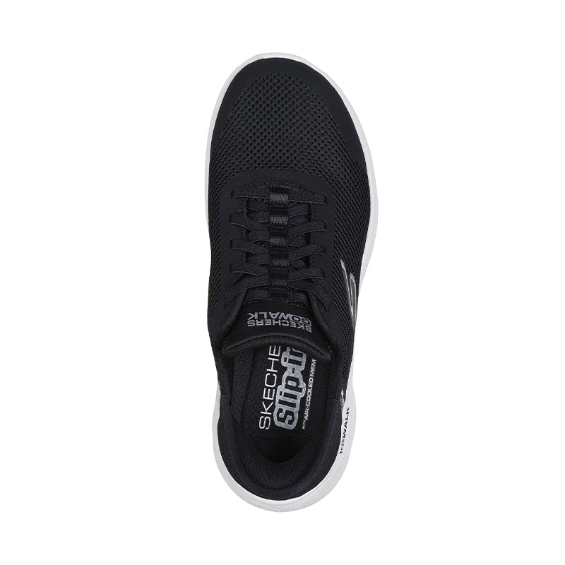 Shop Women's Slip-ins Go Walk Flex Black Textile/White Trim