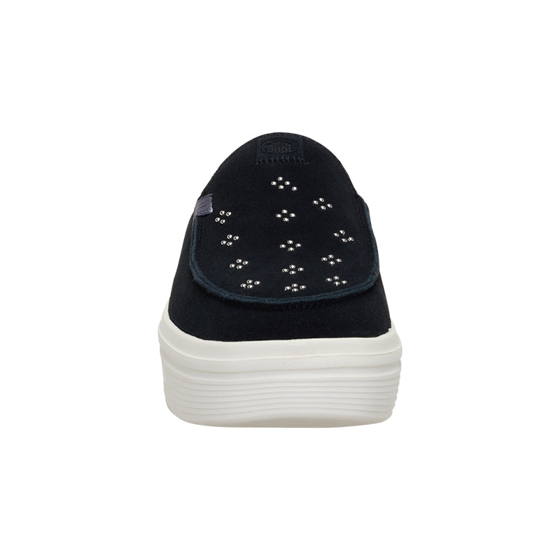 Women's Austin Lift Suede Stud Black