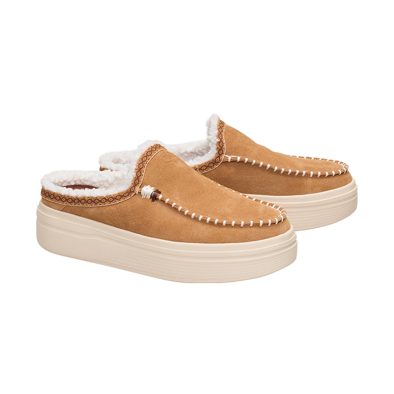 Shop Women's Austin Lift Cozy Stitch Tan | Women's Slippers by