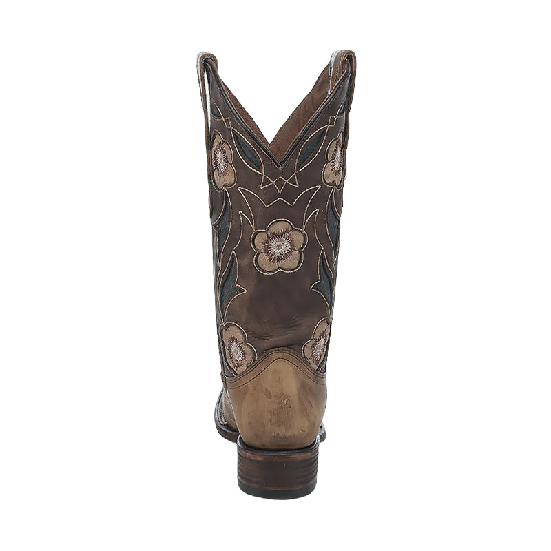 Women's Inlay & Embroidery Square Toe Sand
