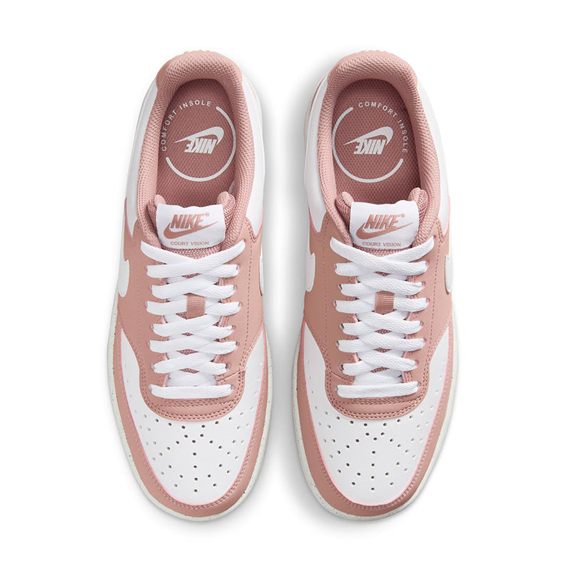 Women's Court Vision Low NBK Particle Pink/White – Tradehome Shoes