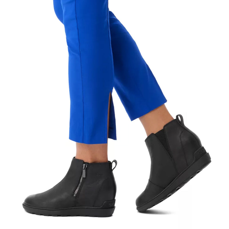 Black leather hot sale women's evie booties