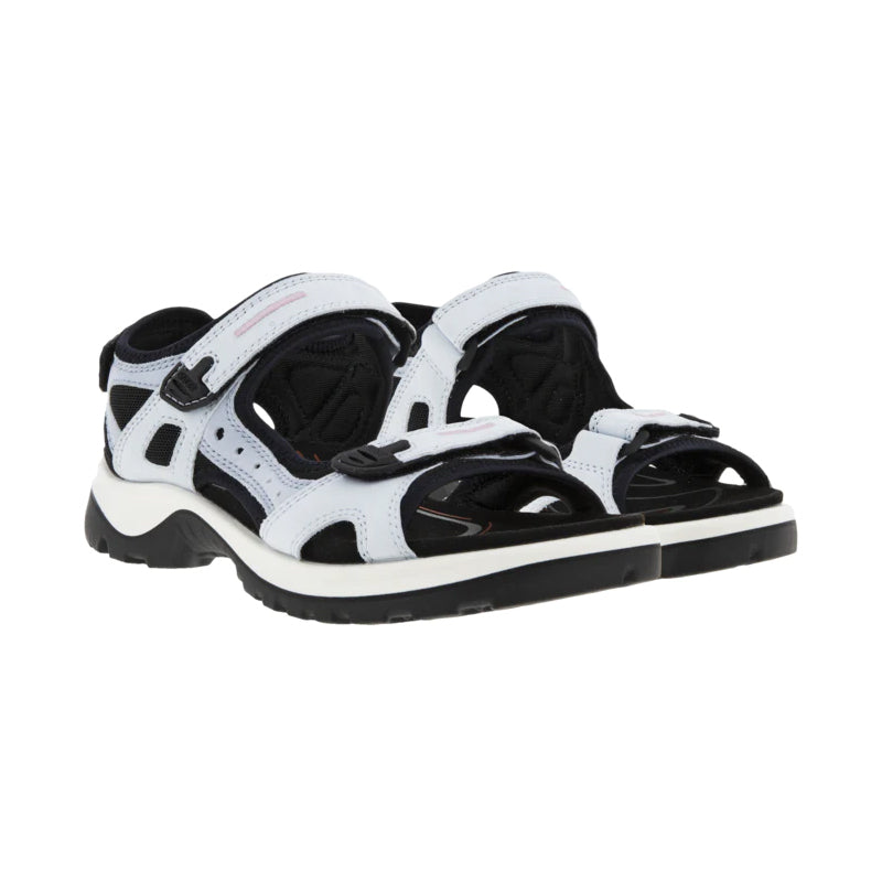 Women's Ecco Yucatan Sandal - Air/Dusty Blue - Pair of Shoes 45° Angle - Available at Tradehome Shoes