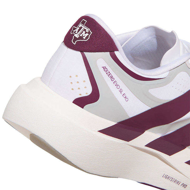 Men's Adizero EVO SL Texas A&M White/Team Maroon