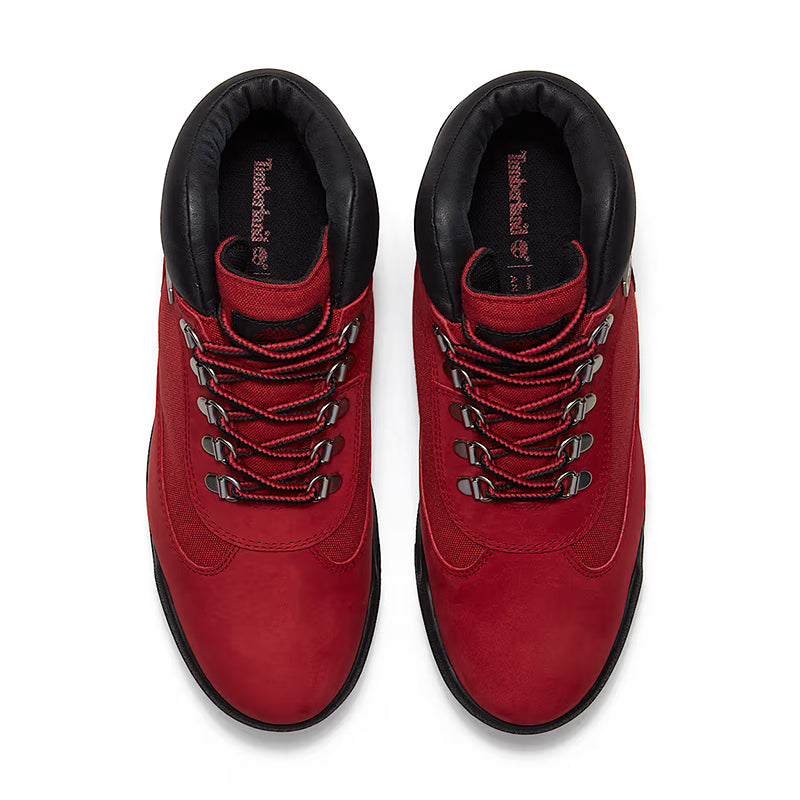 Men's Field Boot Mid Waterproof Dark Red Nubuck
