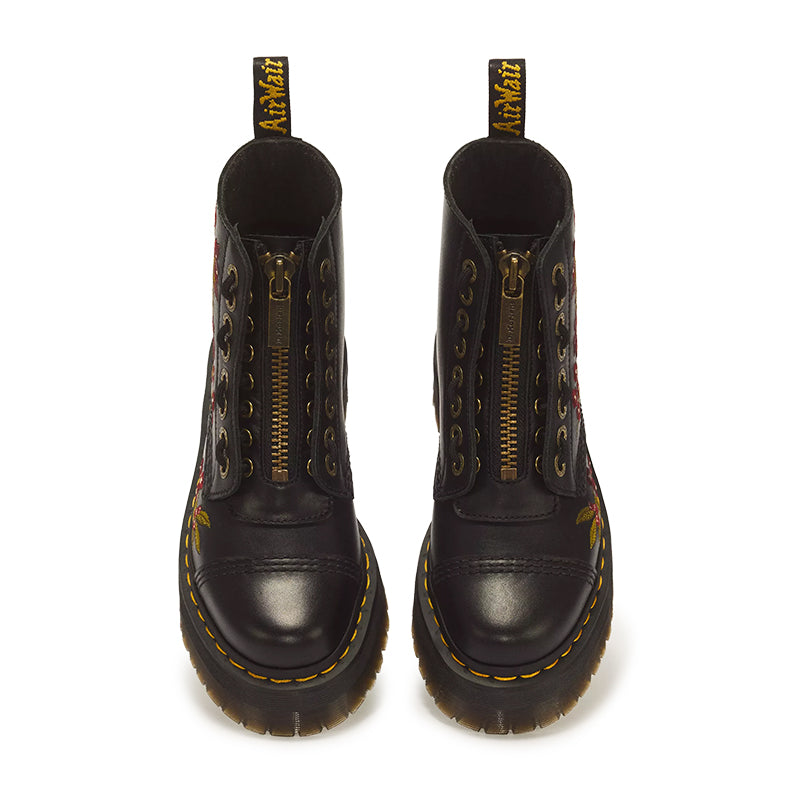 Women's Sinclair Autumn Floral Embroidery Black Wanama