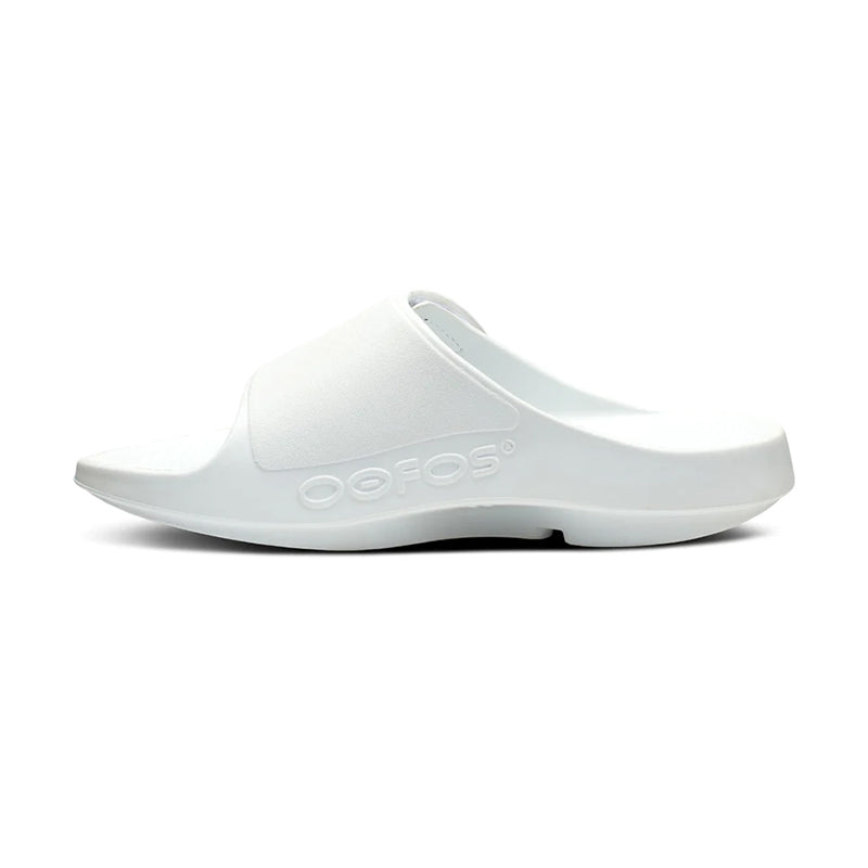 Shop Men's OOahh Sport Flex White | Men's Sandals by Oofos