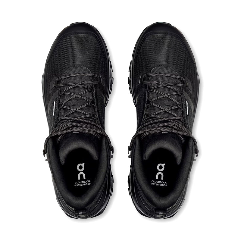 Shop Men's Cloudrock Mid Waterproof Black/Black | Men's Trail