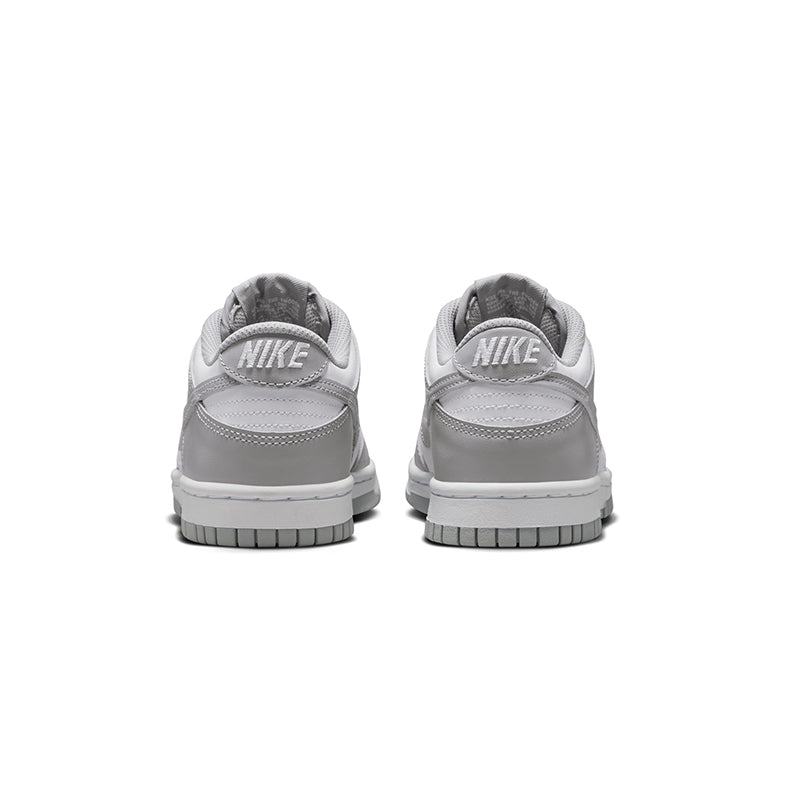 Kid's Grade School Dunk Low White/Smoke Grey