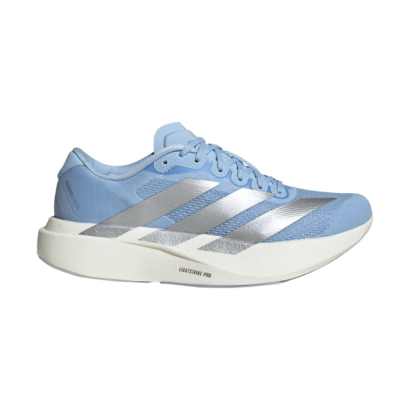 adidas アディゼロ EVO SL ブルーレディース Women's Adizero EVO SL Glow Blue/Silver/White – Tradehome Shoes