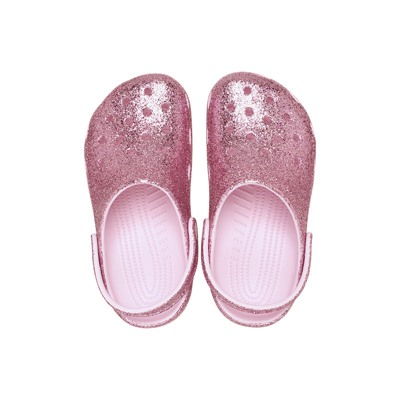 Kid's Preschool Classic Chunky Glitter Clog Pink Milk