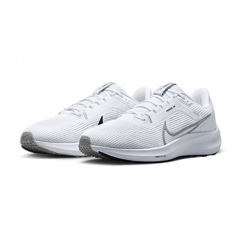 Men's Air Zoom Pegasus 40 White/Wolf Grey/Black – Tradehome Shoes