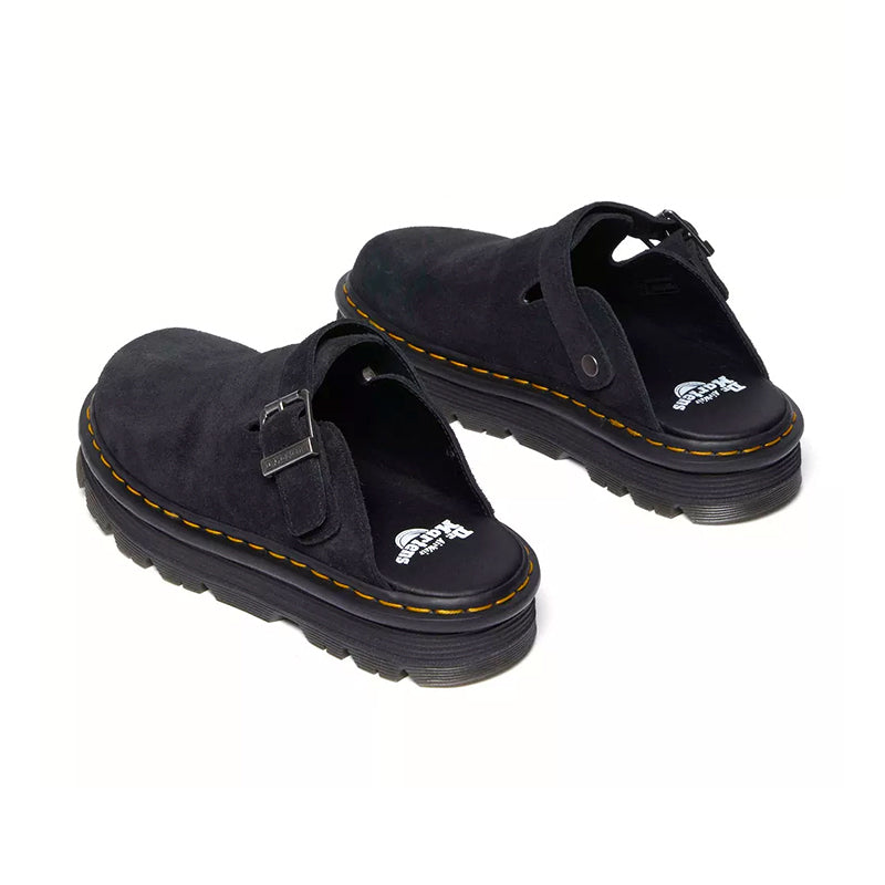 Women's ZebZag Mule Black EH Suede – Tradehome Shoes