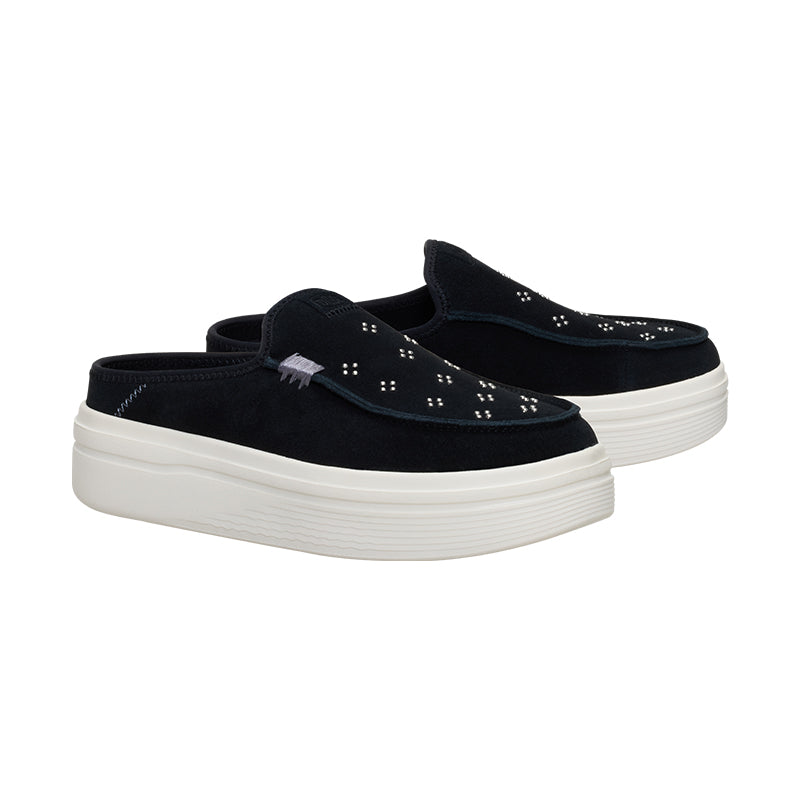 Women's Austin Lift Suede Stud Black