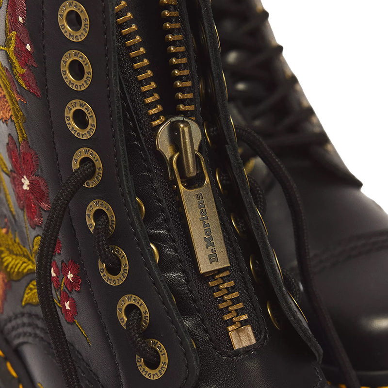 Women's Sinclair Autumn Floral Embroidery Black Wanama