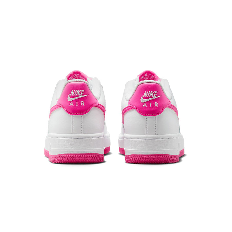 Kids Grade School Air Force 1 White/Lager Fuchsia
