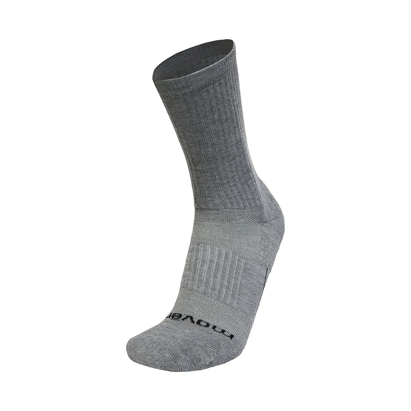 Men's Movere CF2 Large Crew Socks - Gray - Angled Side View - Available at Tradehome Shoes
