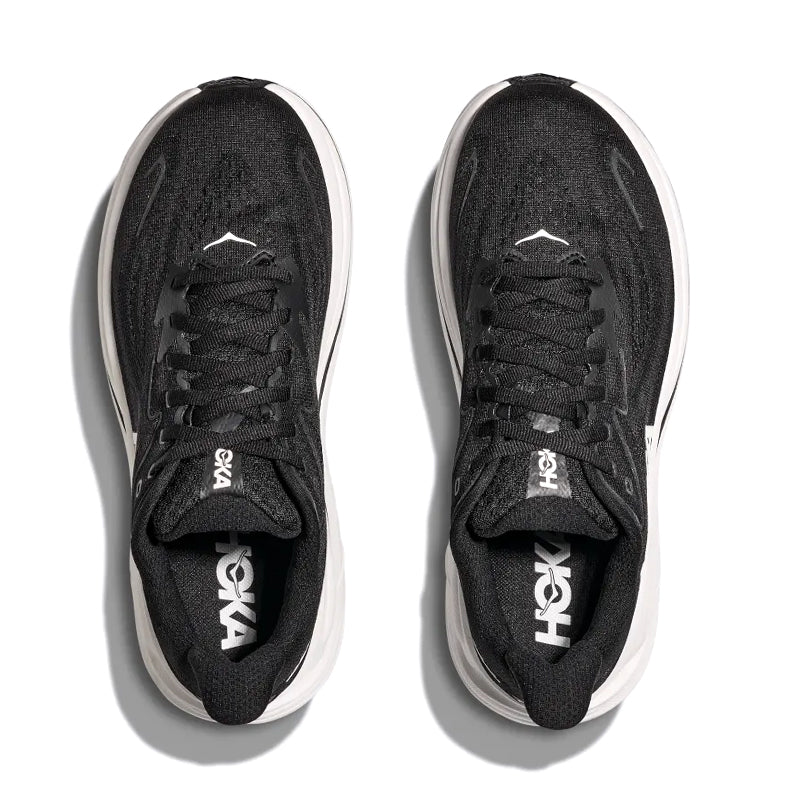 Women's Clifton 10 (WIDE) Black/White – Tradehome Shoes