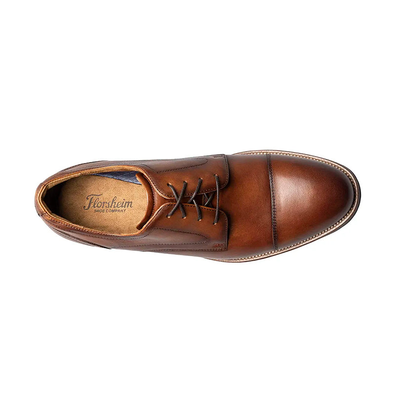 Florsheim Men's Cognac Rucci Cap Toe Oxford Shoes 13 M