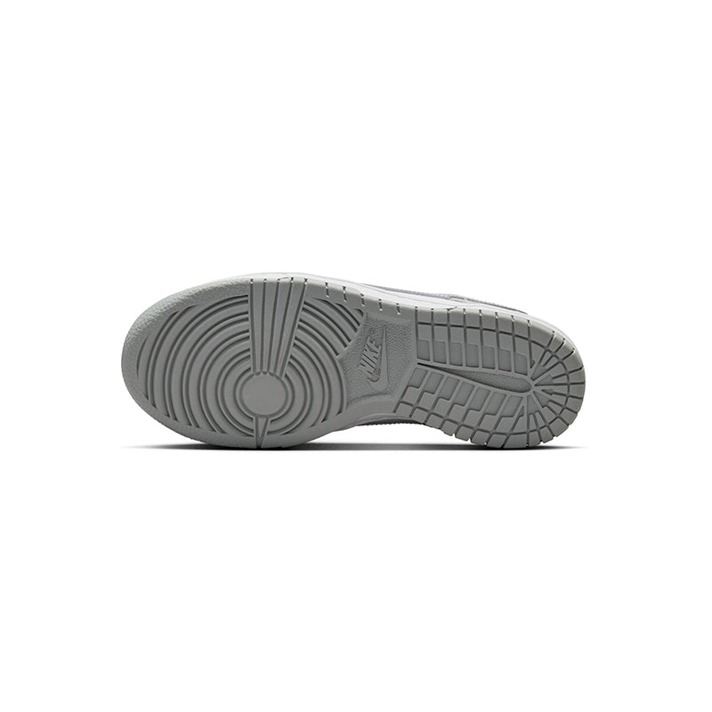 Kid's Grade School Dunk Low White/Smoke Grey