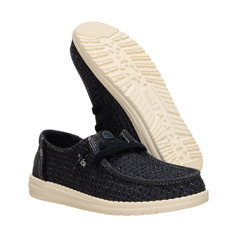Women's Wendy Frayed Canvas Black