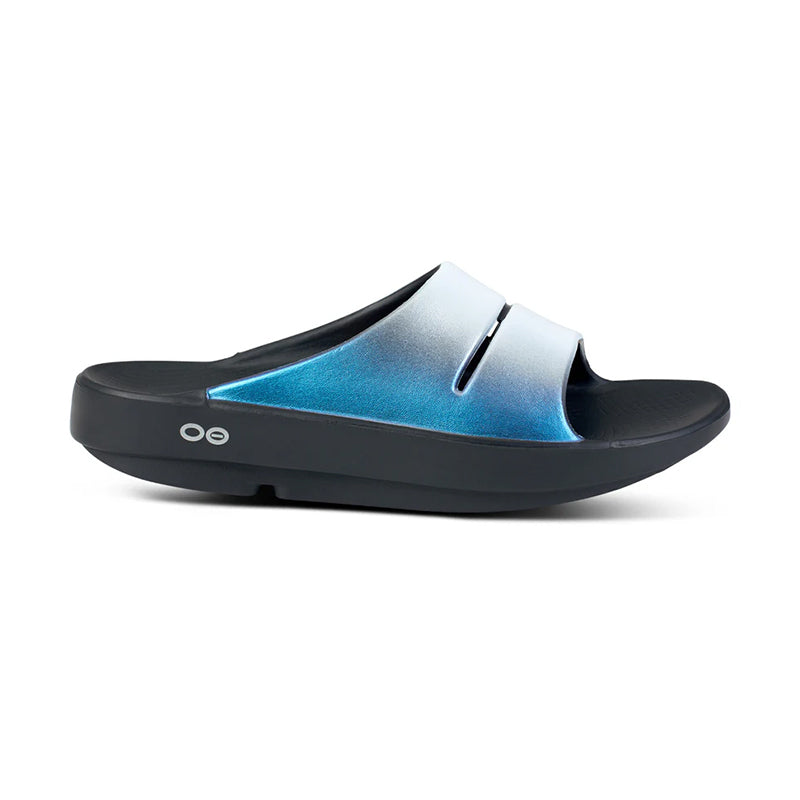 ■OOFOS■ OOAHH MIDNIGHT Elegant Midnight Tropics 5002996049 OOFOS Womens OOahh Limited Slide Midnight Tropics – Island