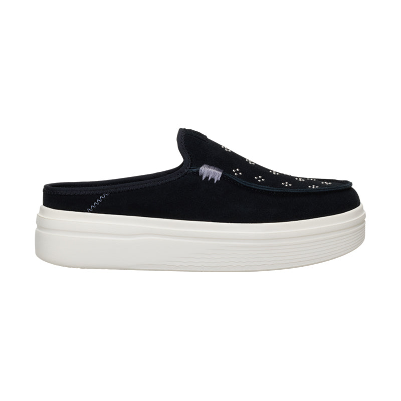 Women's Austin Lift Suede Stud Black